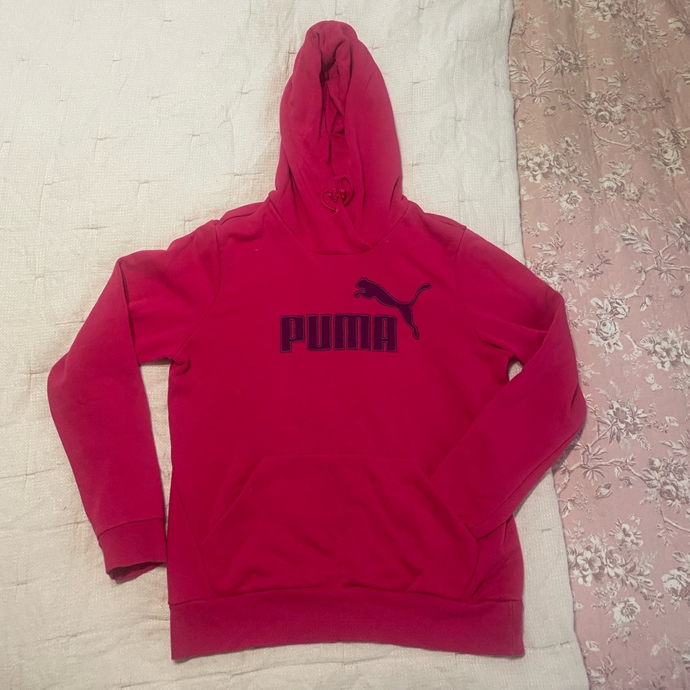Hot pink women’s PUMA hoodie